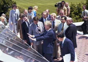 Jimmy Carter unveils 10 Acres of Solar Panels